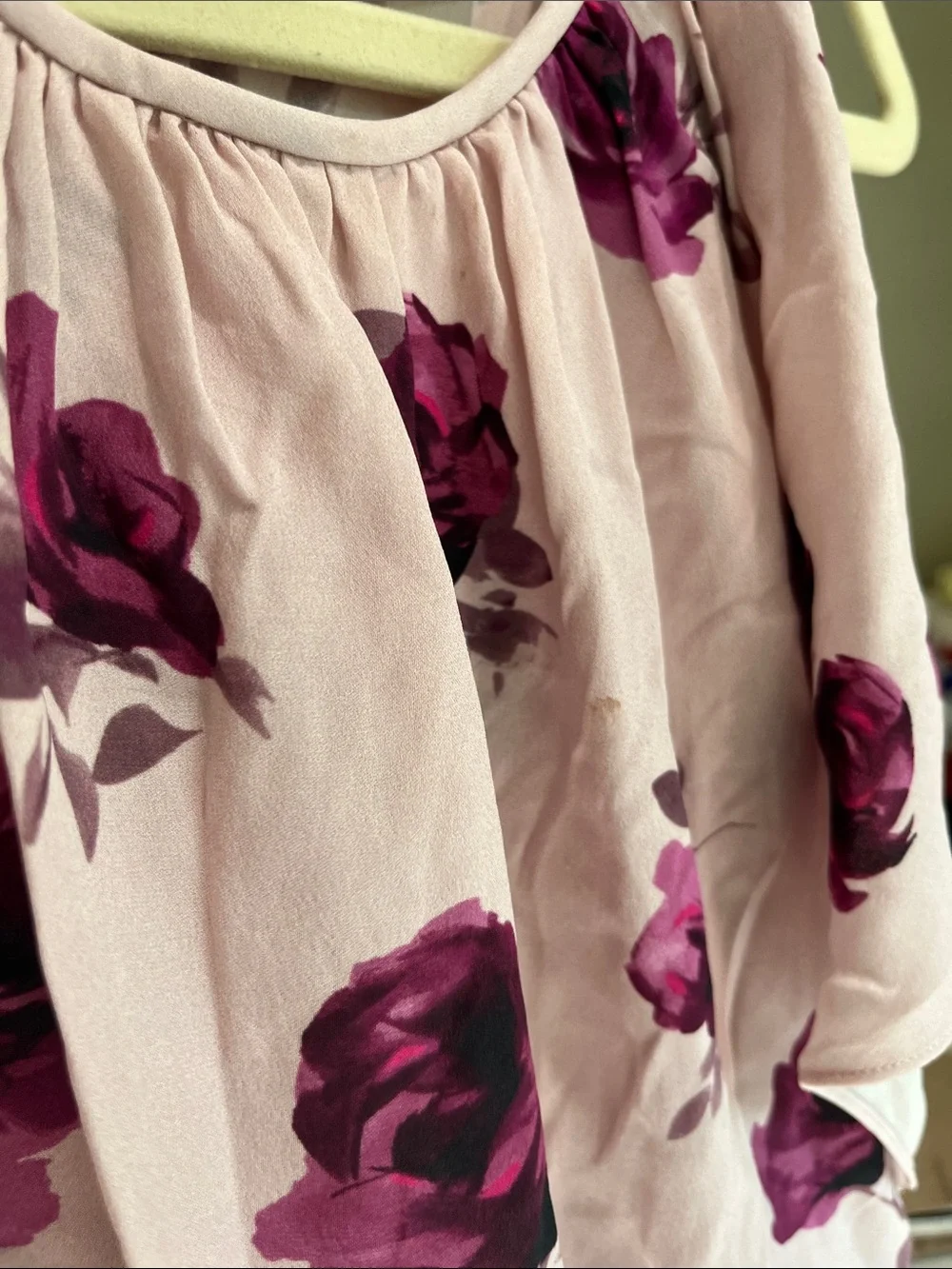 kate spade Pink Floral Midi Dress with Black Waistband